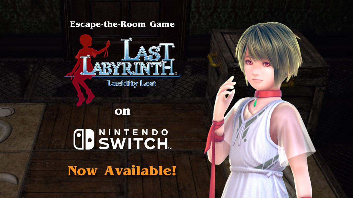 Last Labyrinth -Lucidity Lost-, the monitor mode of the VR Escape-the-Room  adventure game Last Labyrinth, Available today on Nintendo Switch! / Last  Labyrinth will be available on Epic Games Store this summer