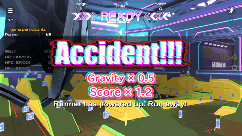 Race through 3D spaces in battles of up to 8 players! “Pixel Maze ...